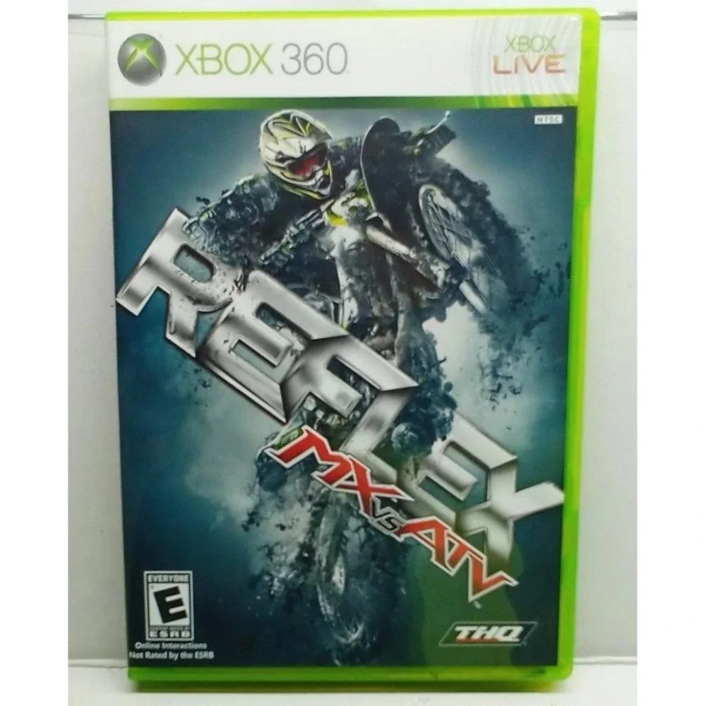MX vs ATV Reflex Xbox‎ 360 THQ Motocross Racing Game Complete CIB NTSC